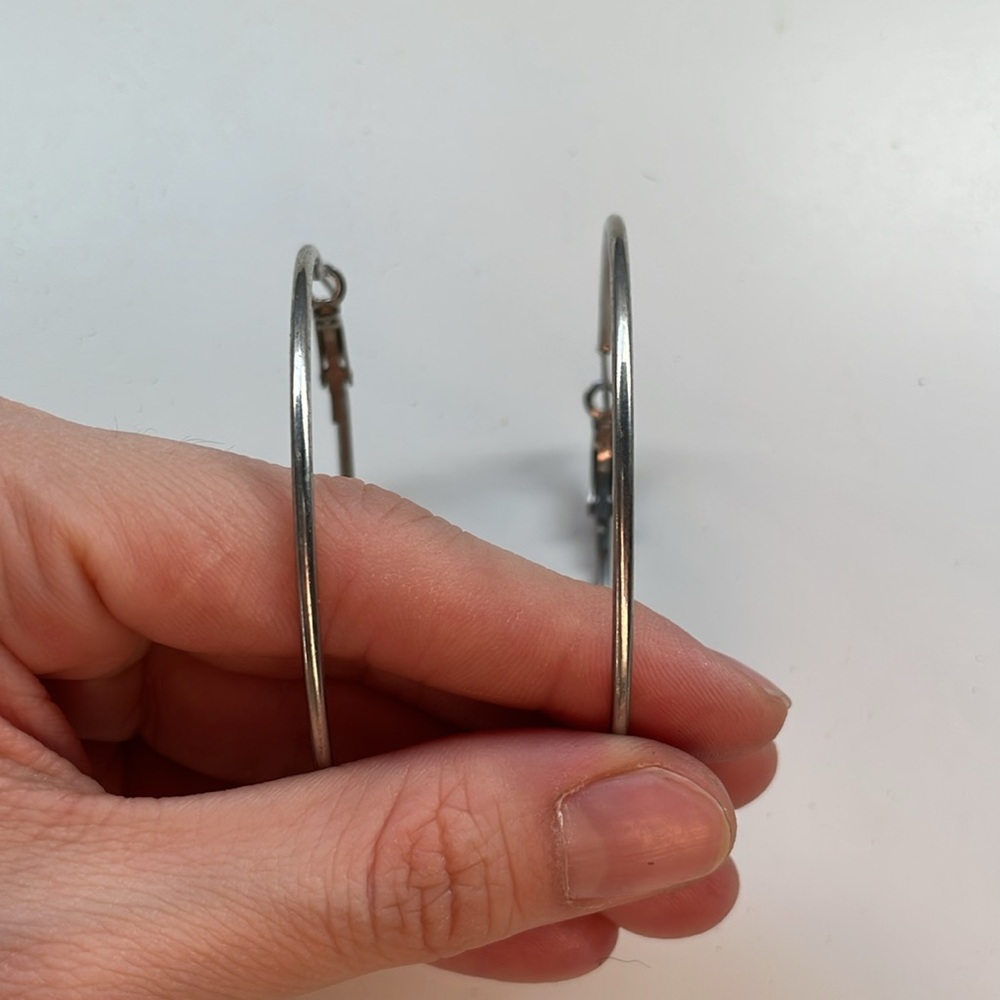 Silver Hoop Earrings